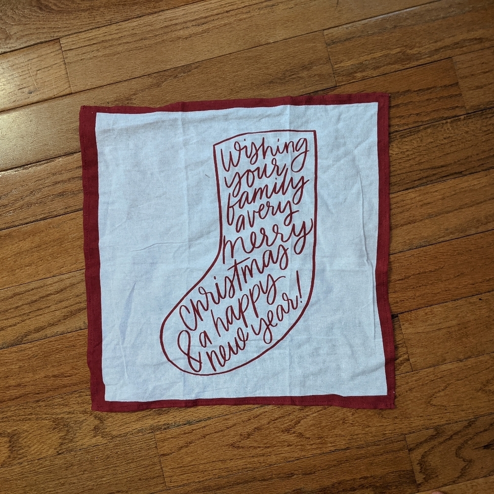 $3 w/ bundle Tea towel stocking Merry Christmas - Picture 3 of 6
